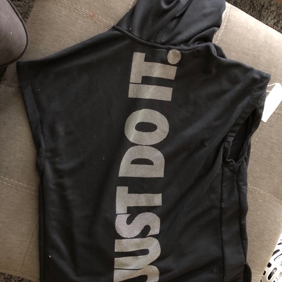 nike just do it sleeveless hoodie